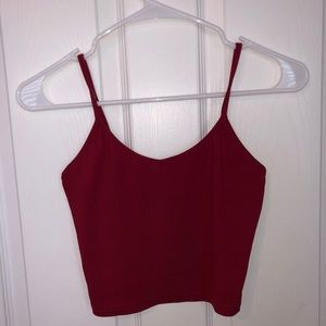 red crop top